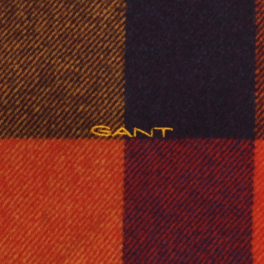 Alternative Image for ProductGant Twill Checked Wool Scarf Red3